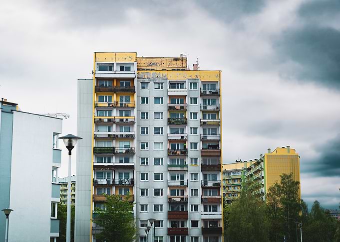 Apartment Building Under Cloudy Sky