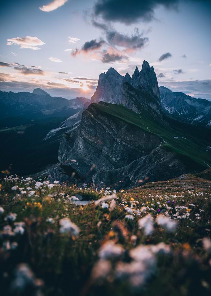 Mountain Sunset Landscape