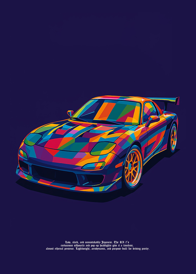 Mazda RX-7 Pop Art
