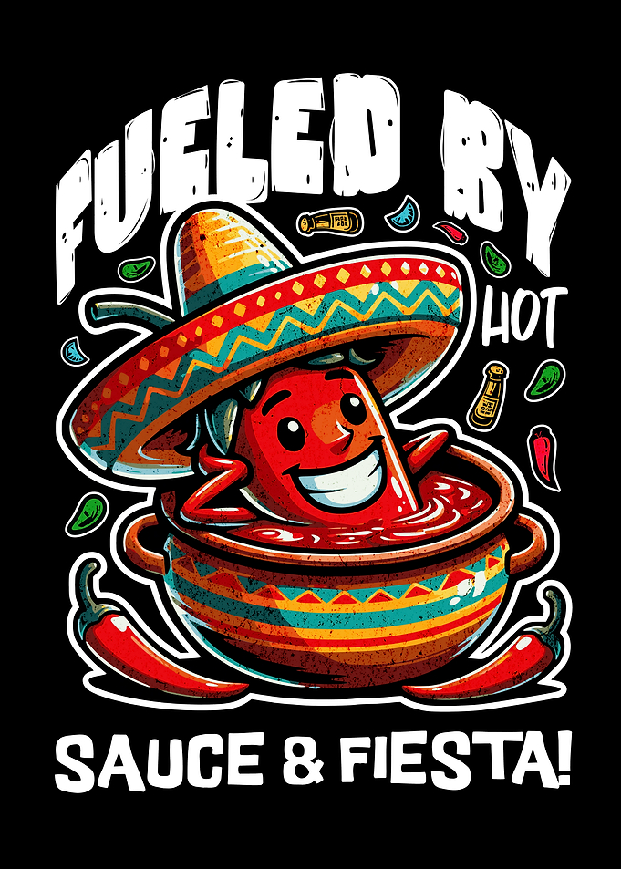 Fueled by Hot Sauce And Fiesta
