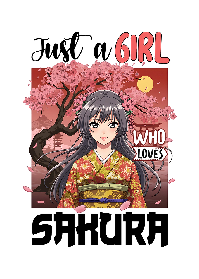 Anime Girl Loves Sakura