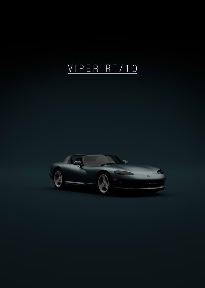 2001 Viper RT-10 Front - Green Background