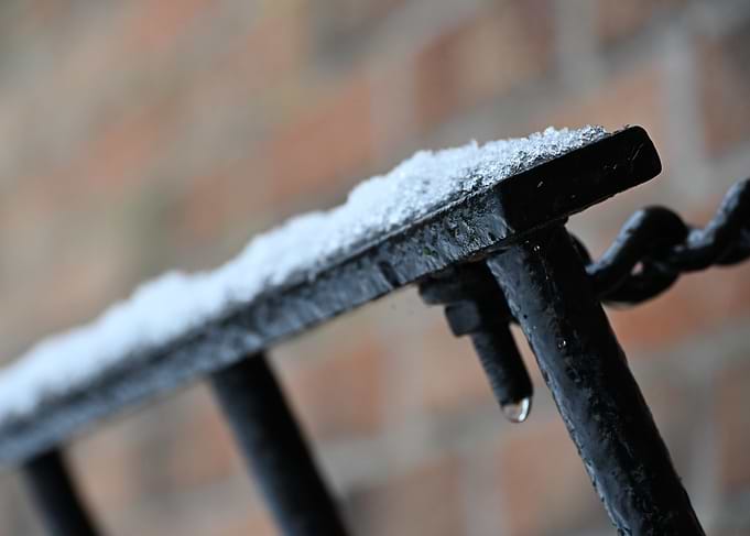 Snow on Railing