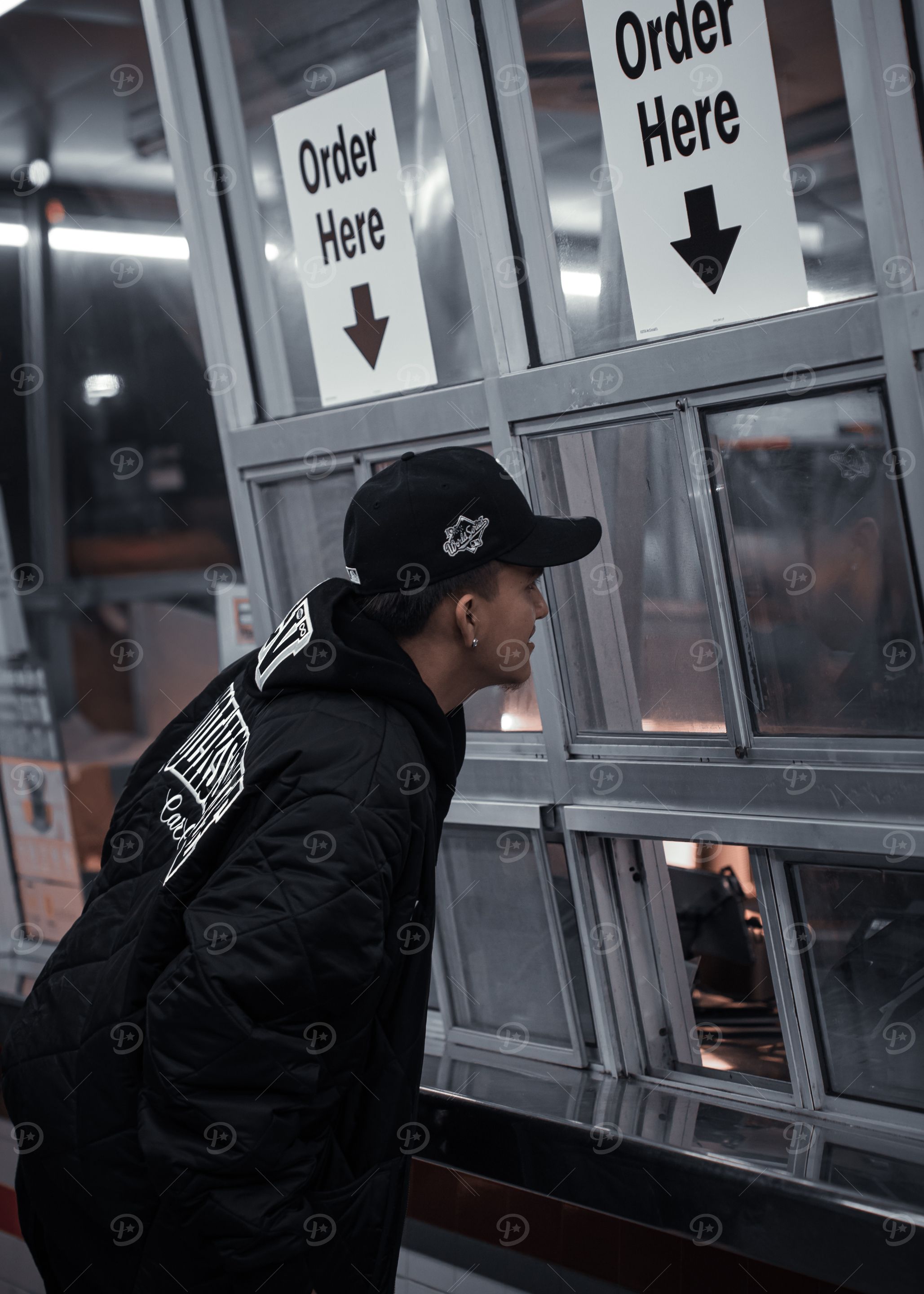 Man at Order Window