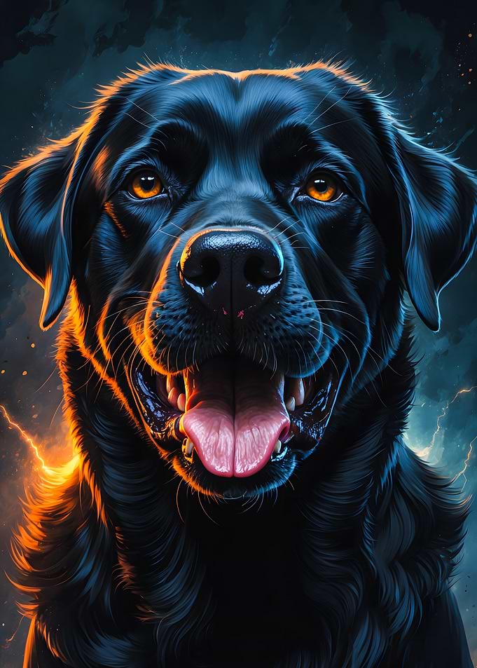Black Labrador Portrait