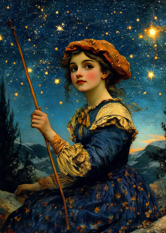 Starry Night Girl