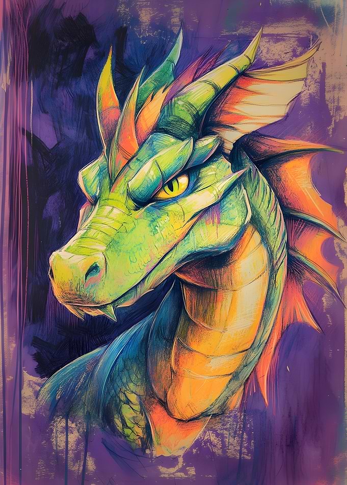 Green Dragon Portrait