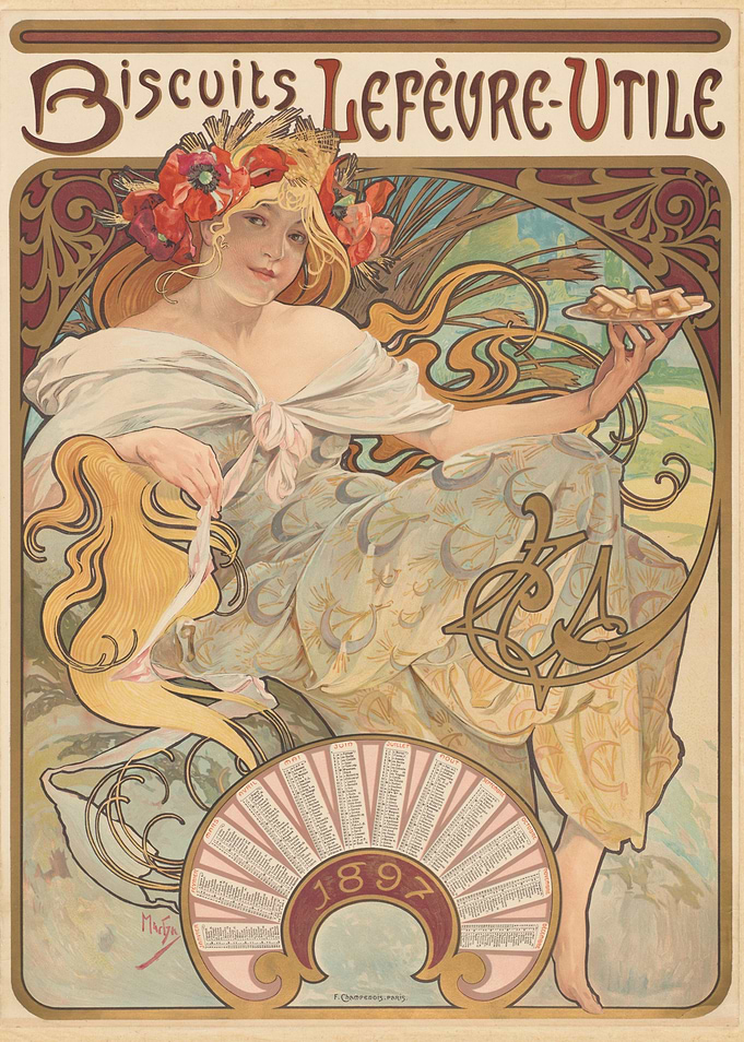 Biscuits Lefèvre-Utile Poster