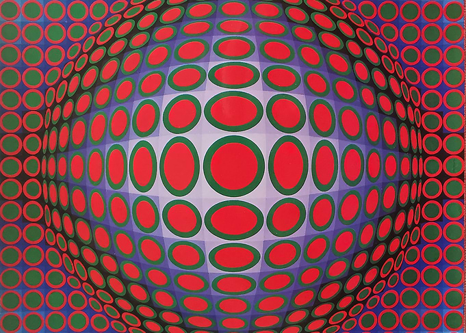 Victor Vasarely Op Art Circles