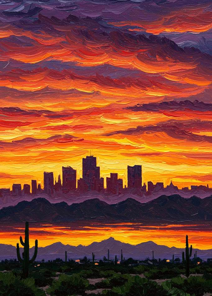 Sunset Cityscape
