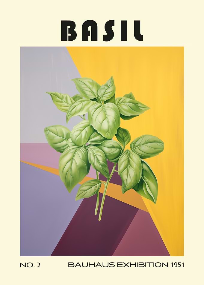 Basil Mid Century Herb Kitchen
