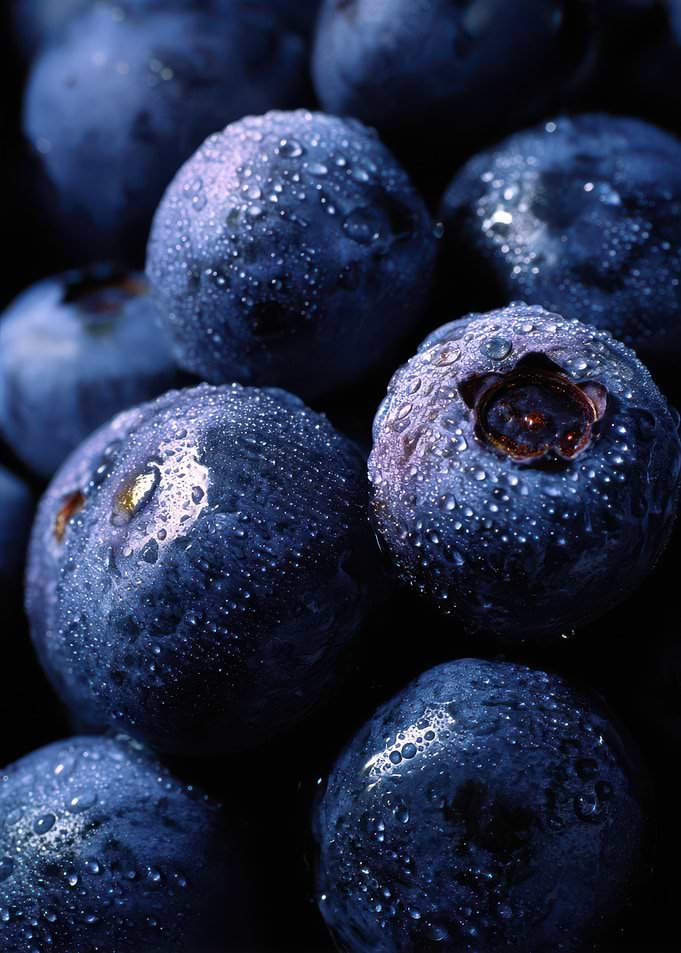 Close-up Blueberries