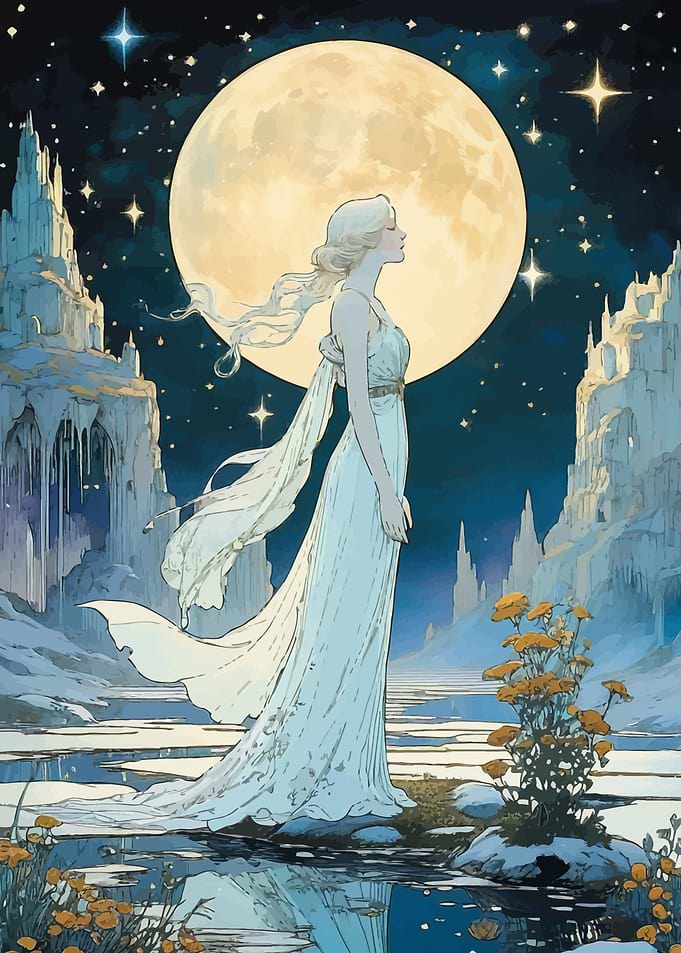 Moonlit Fantasy Goddess