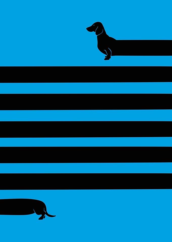 Dachshund Silhouette Art