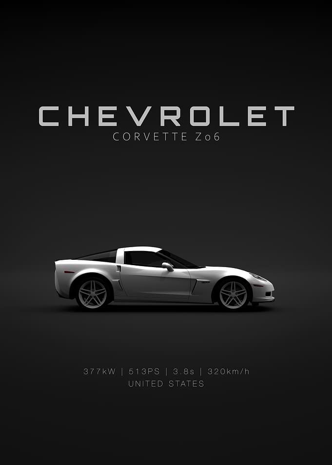 Corvette C6 Z06 White Specs