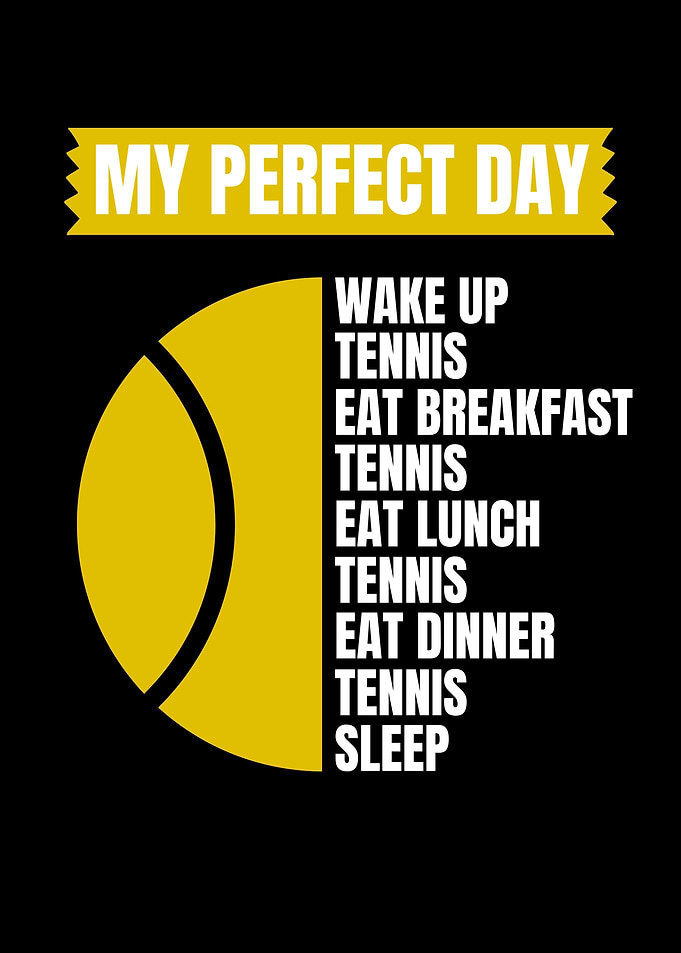 Funny Tennis Design for