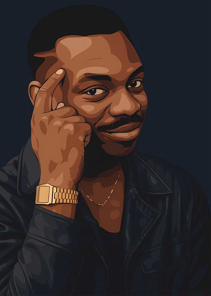 Thinking Man Illustration