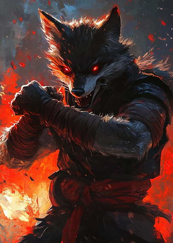 Wolf Warrior Art