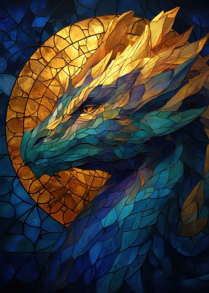 Stained Glass Dragon