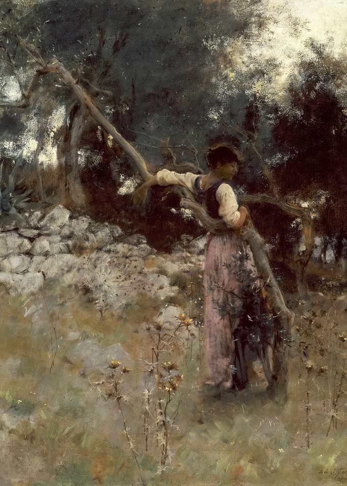 Woman in a Forest