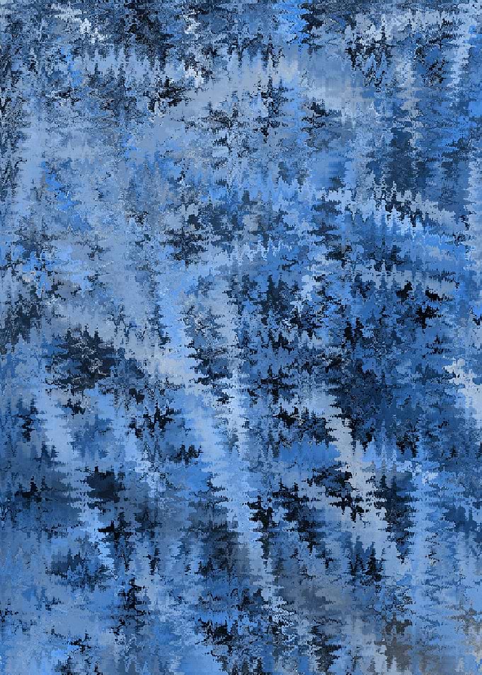 Abstract Blue Pattern OA2