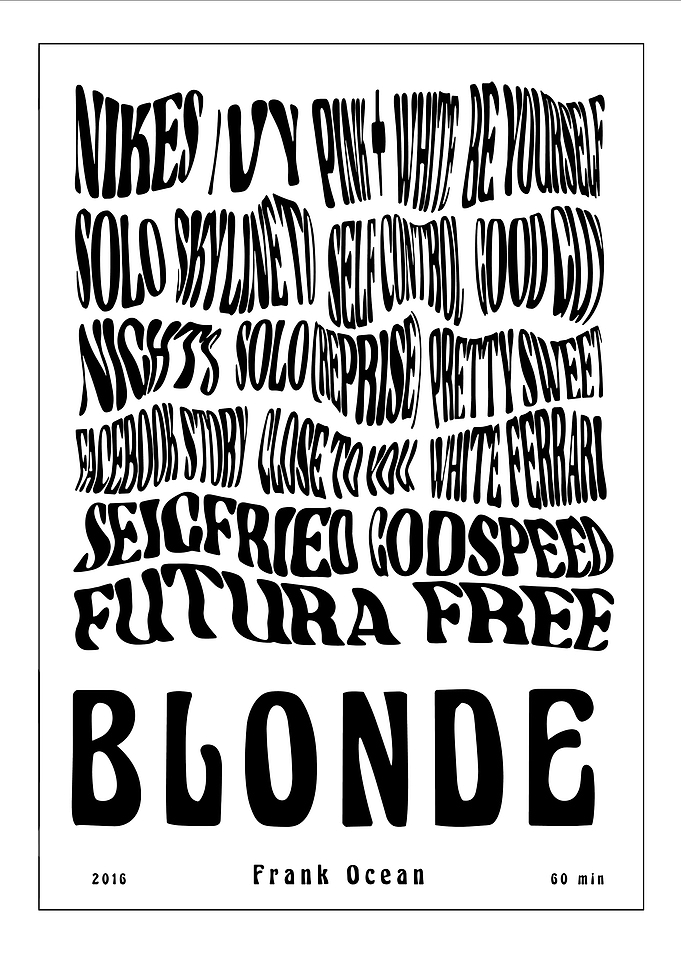 Frank Rapper Ocean Blonde Album Music