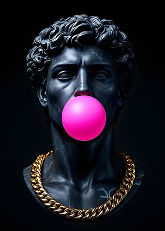 Greeg Statue with Bubblegum