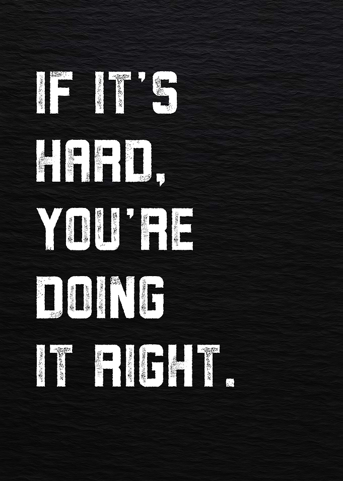 Doing It Right Motivational Poster