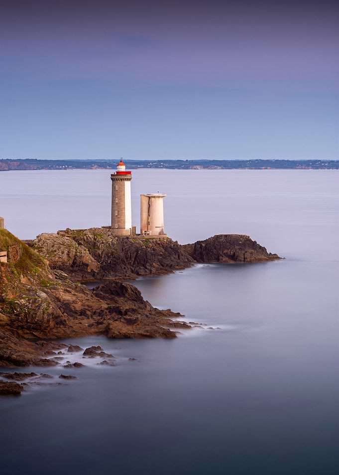 Lighthouse on Rocky Coast