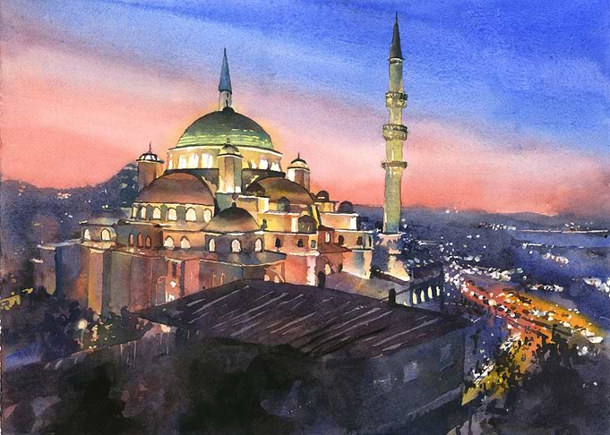 Mosque at Sunset