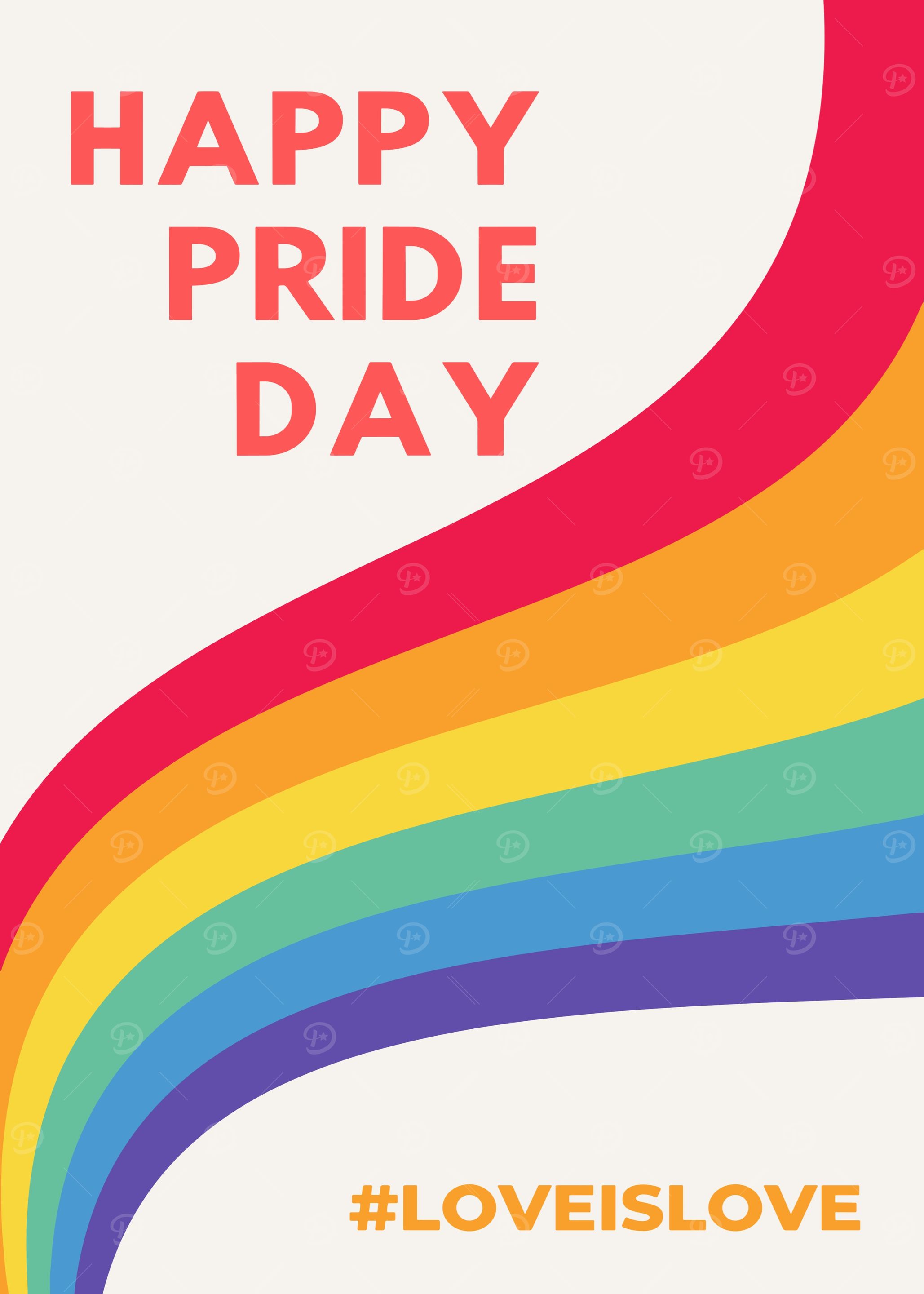 Happy Pride Day Rainbow