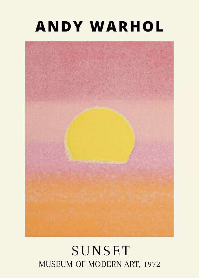 Andy Warhol Sunset Print