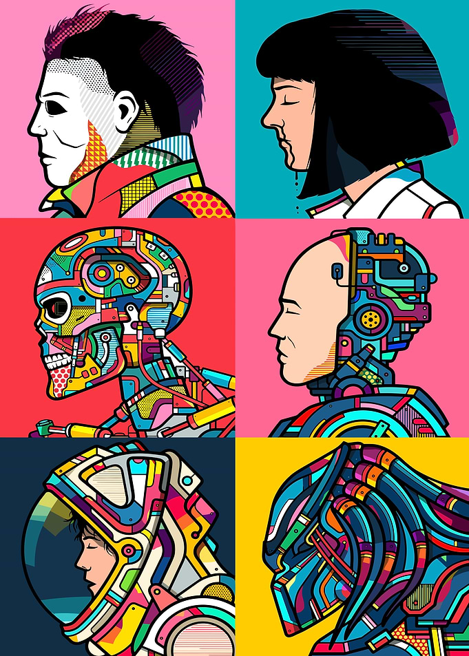 Pop Art Movie Icons