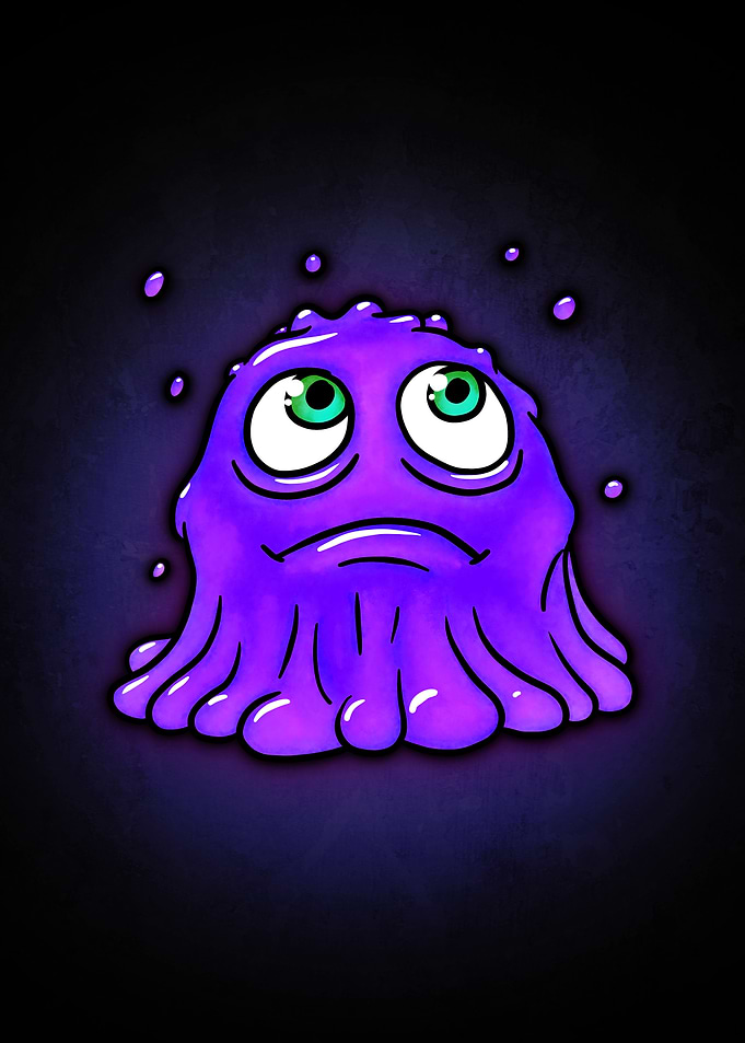 Purple Slime Monster