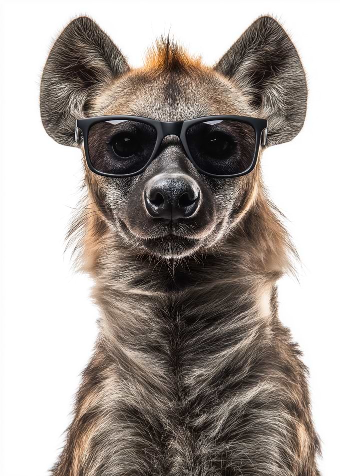 Cool Hyena in Sunglasses