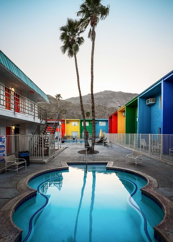 Colorful Motel Pool