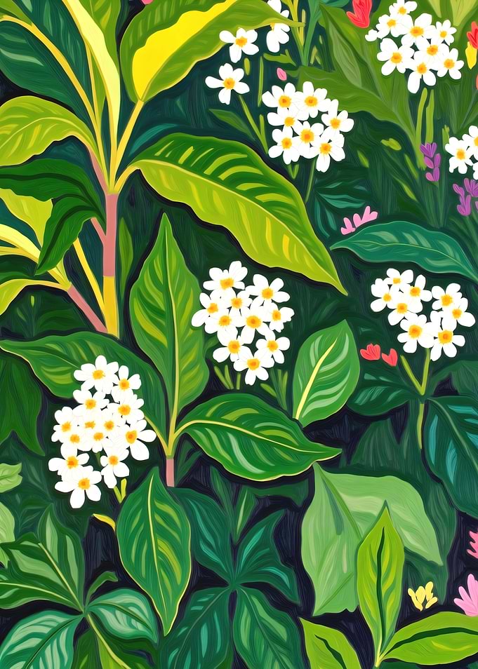 Beneath The Jungle Canopy, Nature Plants Botanical
