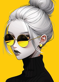 Anime Girl with Sunglasses