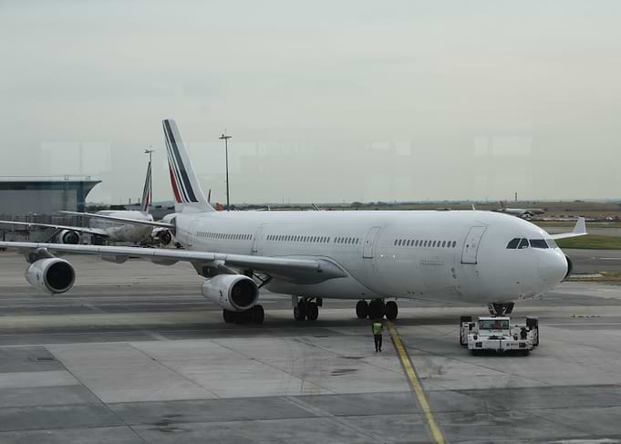 Airbus A340 at Airport