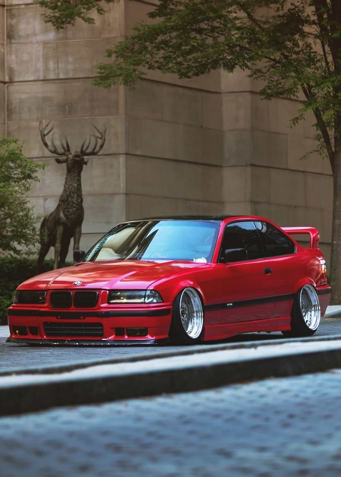 Red BMW E36