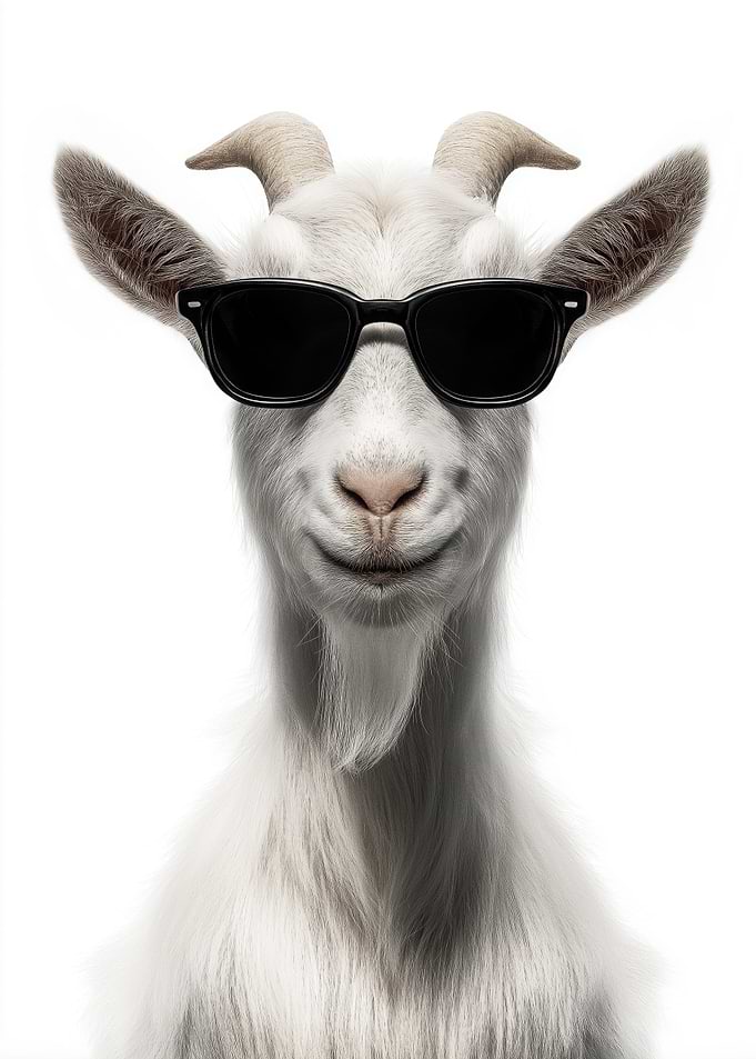 Cool Goat in Sunglasses
