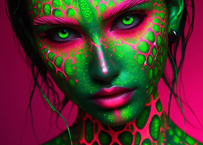 Female Reptilian Snakeskin