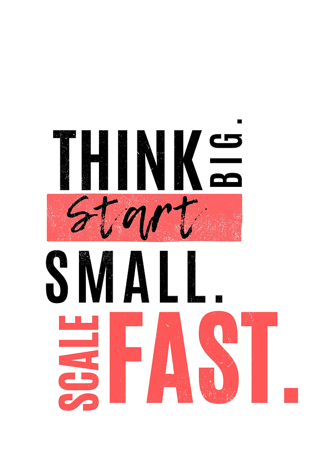 Think Big, Start Small, Scale Fast