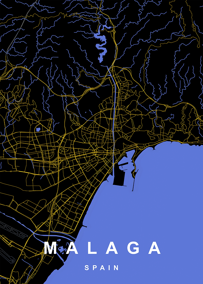 Malaga City Map