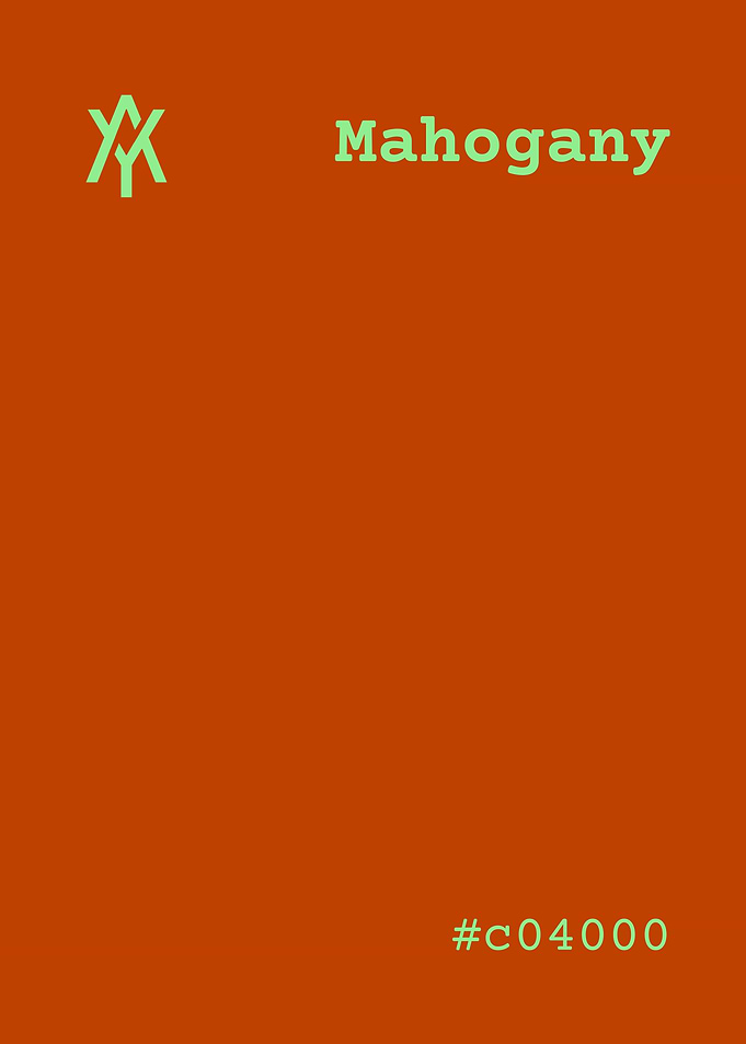Mahogany Color Palette