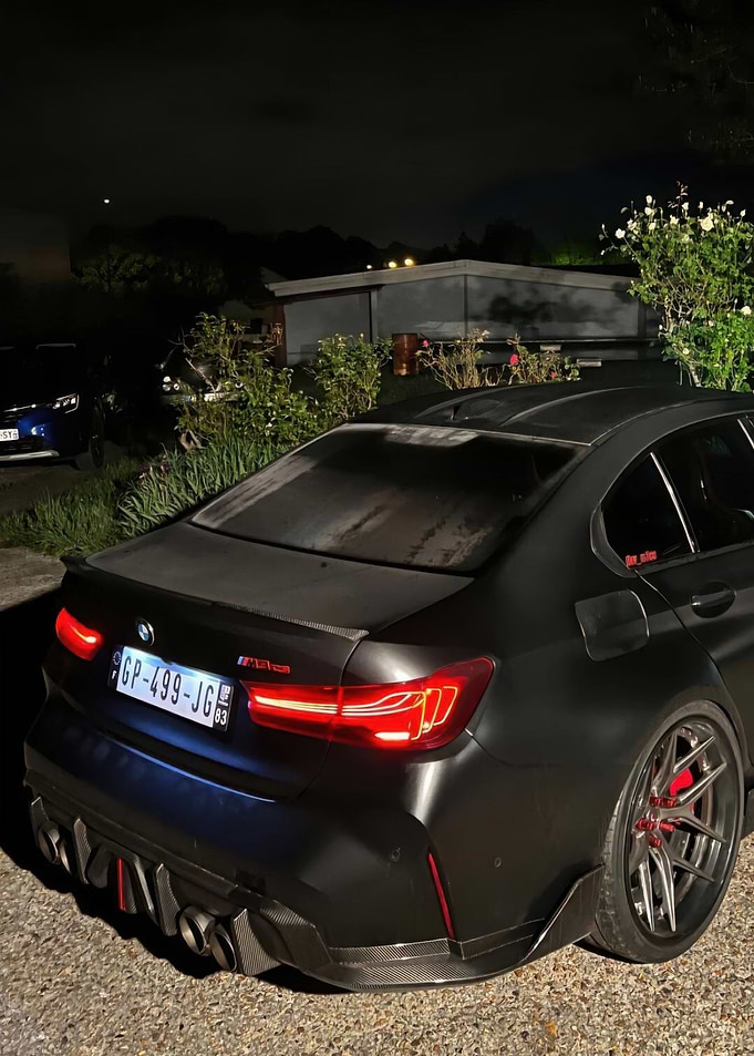 Black BMW M3 Rear View