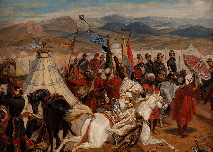 Military Camp Scene