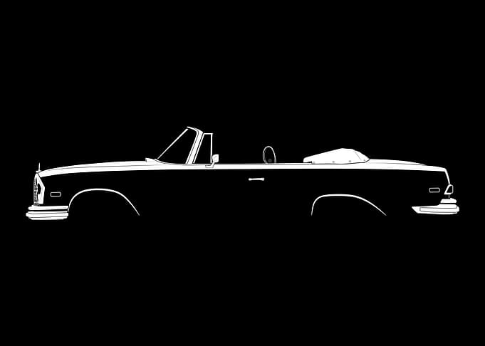 280 SE Cabriolet (W111) Silhouette