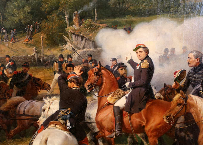 Military Battle Painting