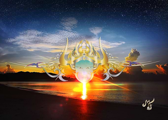 Mystical Sunset Goddess